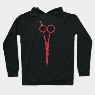 scissors - red Hoodie